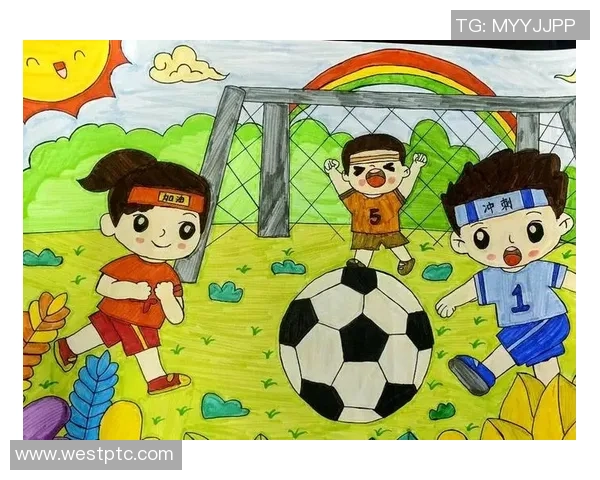 阳光下的足球梦想绘画展现青春活力与团队精神的艺术之旅